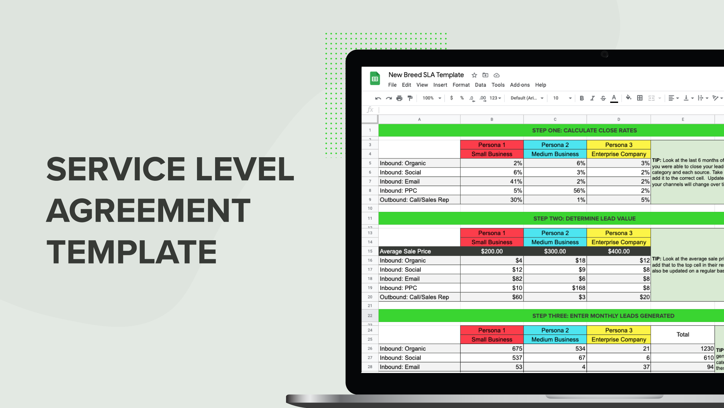 Download your Service Level Agreement Template